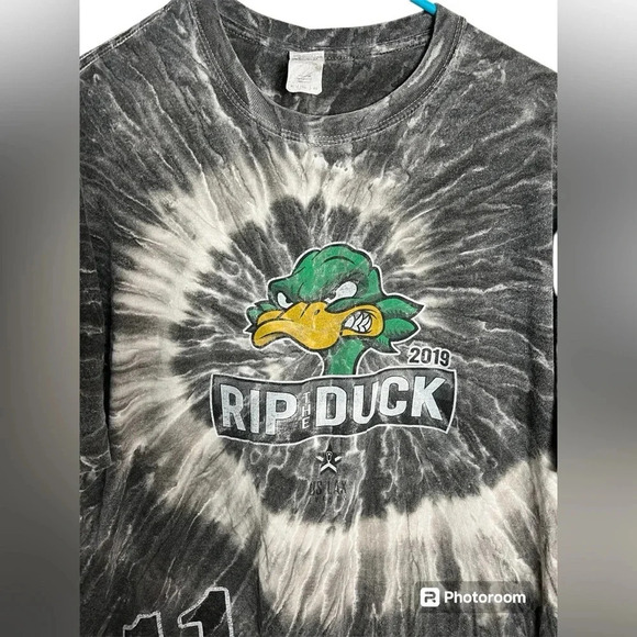 2019 Rip the Duck Gray Tie Dye T-shirt size XL - Picture 3 of 6